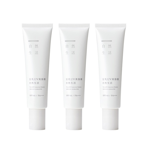 【10％OFF】豆乳UV美容液 自然生活 3本セット