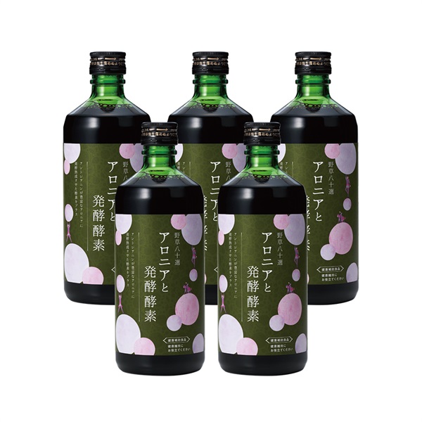 【15％OFF】野草八十選 アロニアと発酵酵素 5本セット