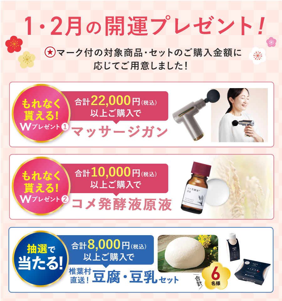 1・2月の開運プレゼント