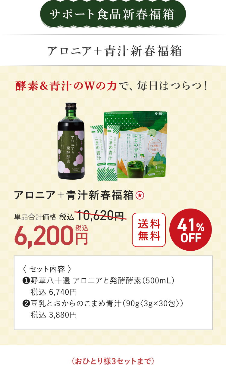 サポート食品新春福箱