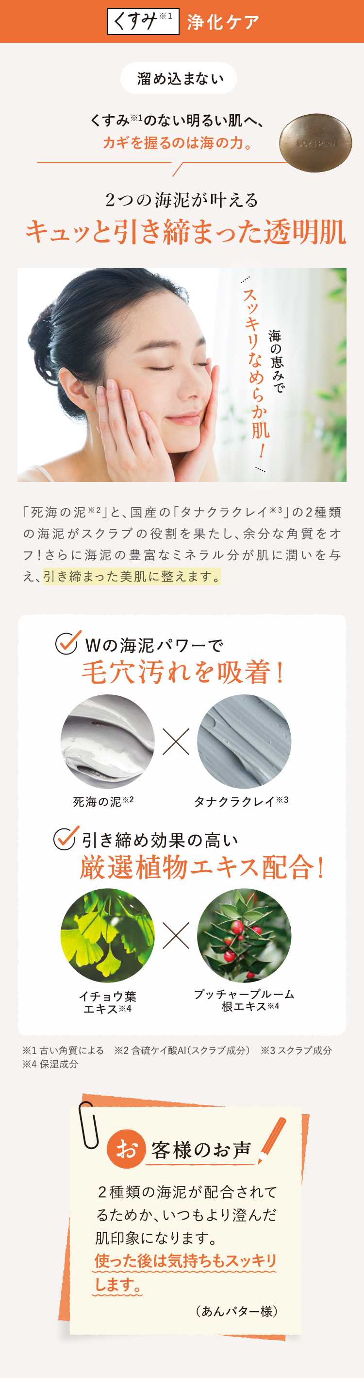くすみ※1 浄化ケア