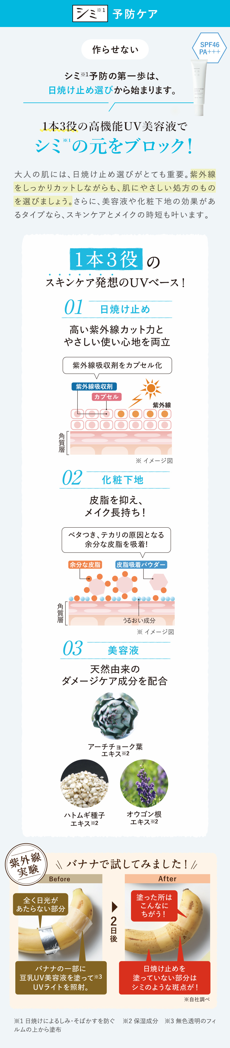 シミ※1 予防ケア