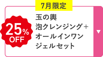 7月限定 玉の輿 泡クレンジング + オールインワンセット