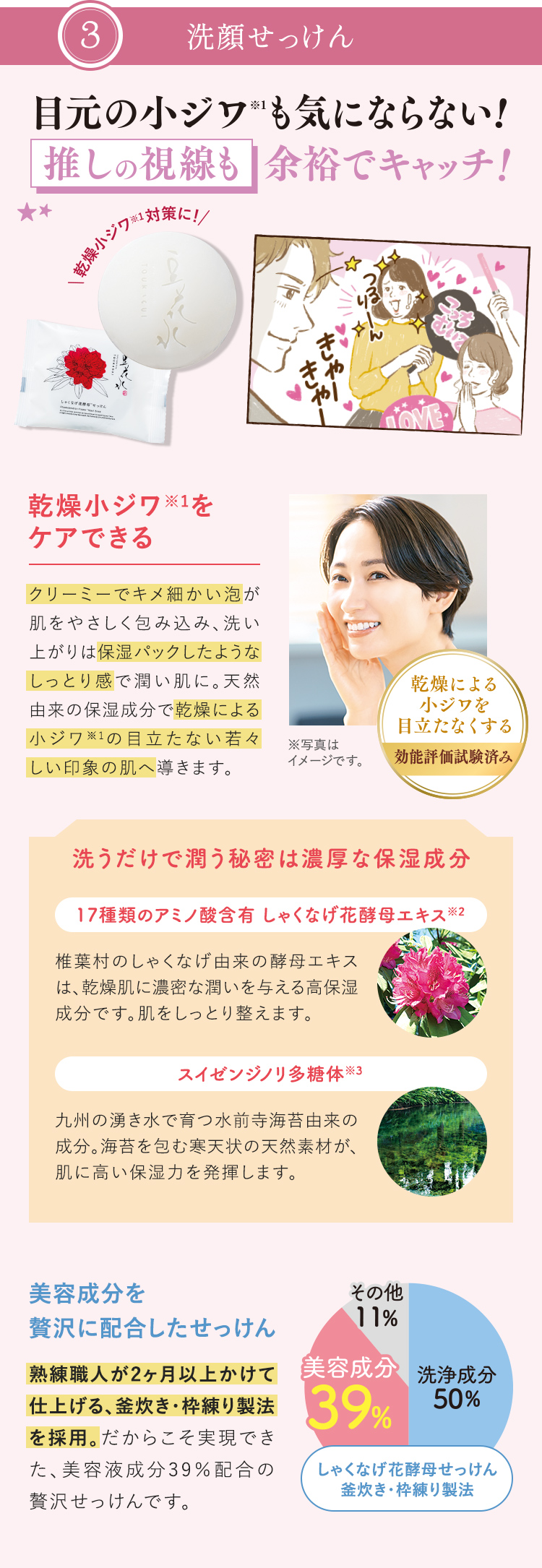 3 洗顔せっけん