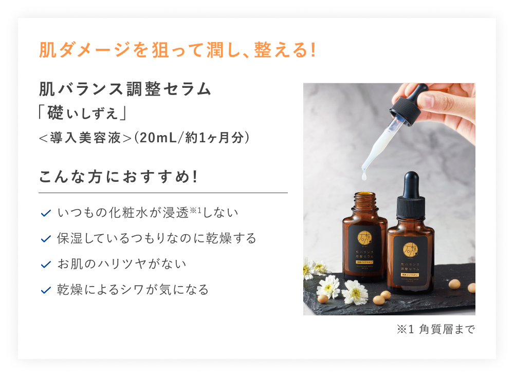 【20%OFF】肌バランス調整セラム礎