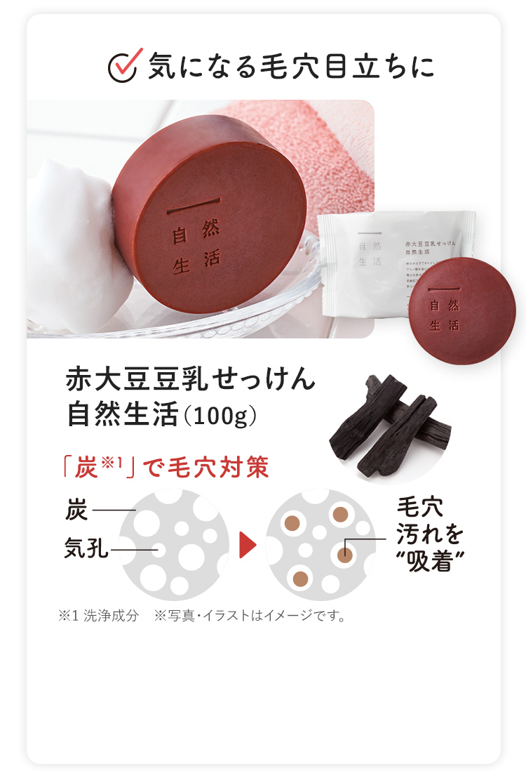 赤大豆豆乳せっけん 自然生活(100g)