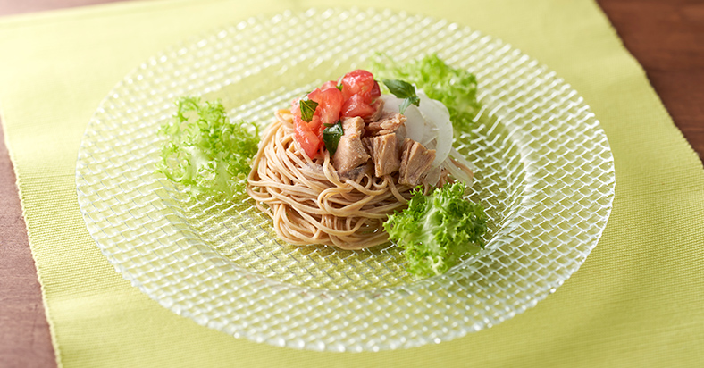 トマトの冷製パスタ