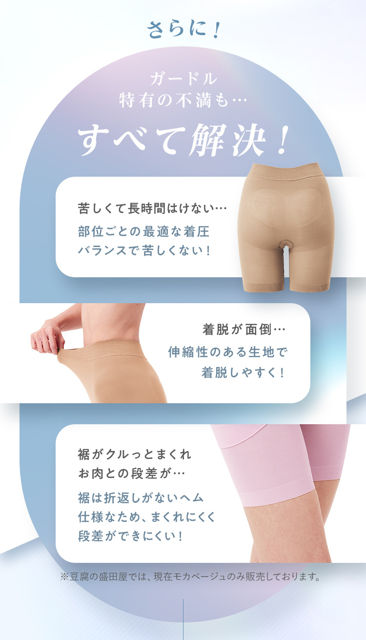さらに！ガードル特有の不満も…すべて解決！